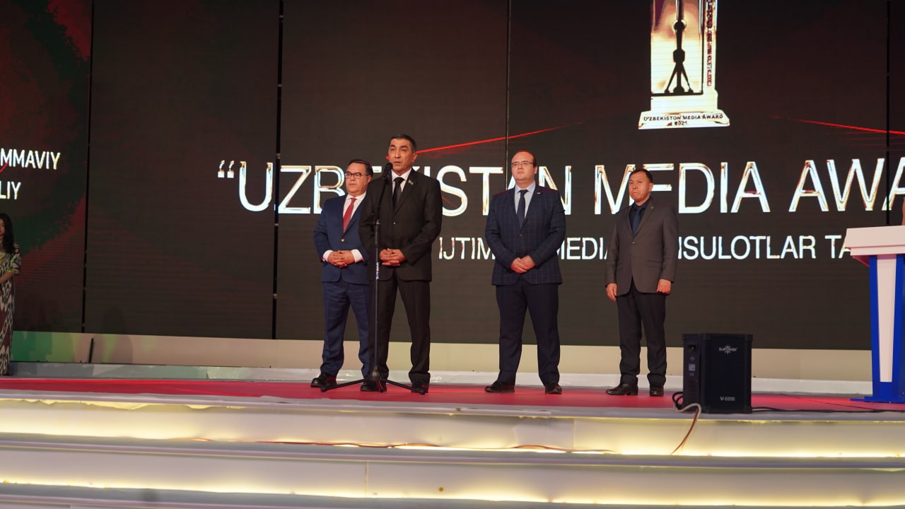 «Uzbekistan media award 2021» танловининг тақдирлаш маросими бўлиб ўтди
