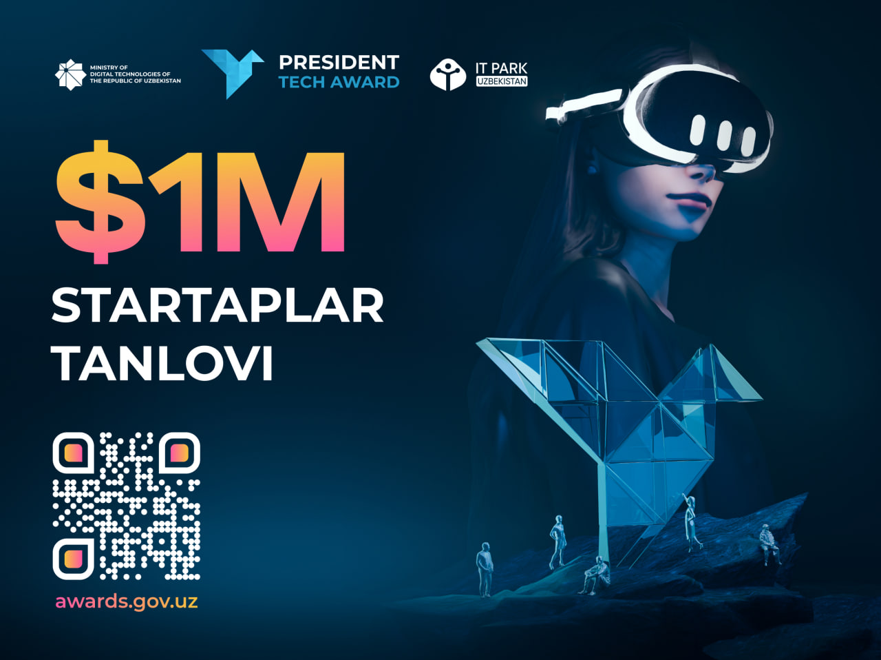 President Tech Award: 1 000 000 долларлик соврин жамғармасига эга инновацион лойиҳалар миллий танлови бошланди